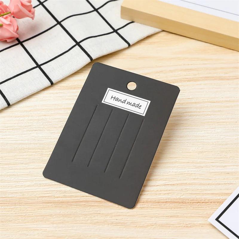 50pcs Hair Clip Display Cards 10.5x7.5cm for Bow Barrette Organizer