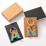 50pcs Cardboard Keychain Display Stand - Key Ring Fobs Jewelry Organizer