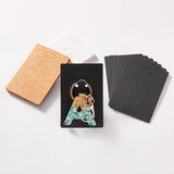50pcs Cardboard Keychain Display Stand - Key Ring Fobs Jewelry Organizer