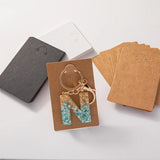 50pcs Cardboard Keychain Display Stand - Key Ring Fobs Jewelry Organizer