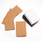 50pcs Cardboard Keychain Display Stand - Key Ring Fobs Jewelry Organizer