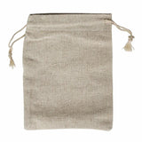 10pcs Beige Jute Drawstring Pouch Burlap Jewelry Bags Wedding Gift Bags