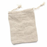 10pcs Beige Jute Drawstring Pouch Burlap Jewelry Bags Wedding Gift Bags