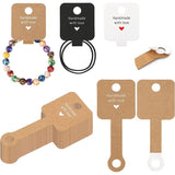50pcs 4x10cm Necklace Display Cards Jewelry Packaging DIY Keychain Bracelet Tag