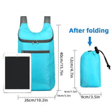 Waterproof Folding Backpack Travel Mountaineering Large Storage School Bag