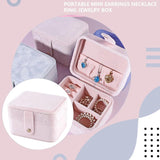 Ladies Jewelry Box Earring Ring Organizer Travel Case