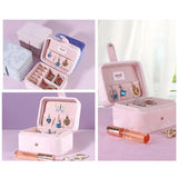 Ladies Jewelry Box Earring Ring Organizer Travel Case
