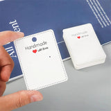 50pcs 6.5x5cm Earring Display Cards Paperboard for Jewelry Stand Holder