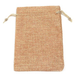 5pcs Linen Bag Lint Jewelry Drawstring Pouch Organizer Gift Bag