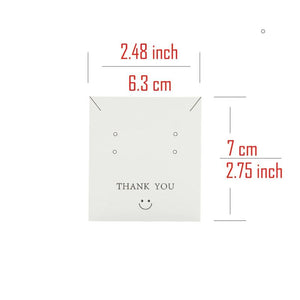 50 Pcs Stud Drop Earring Necklace Cards Jewelry Display Holder