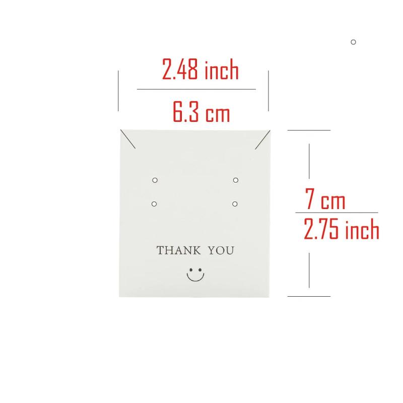 50 Pcs Stud Drop Earring Necklace Cards Jewelry Display Holder