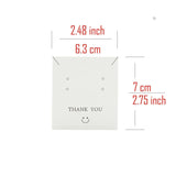 50 Pcs Stud Drop Earring Necklace Cards Jewelry Display Holder