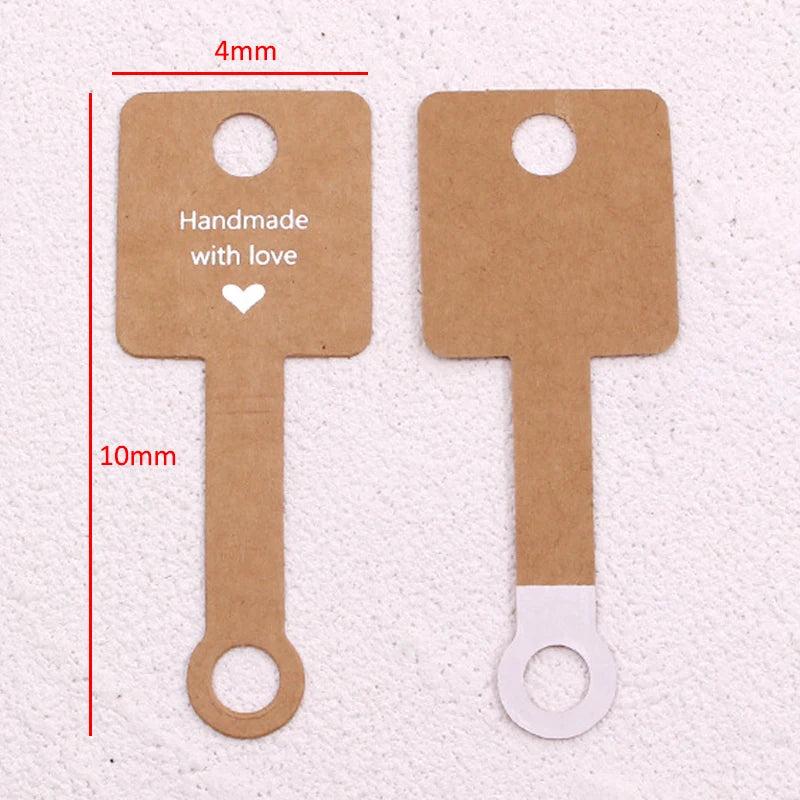 50pcs Self-adhesive Jewelry Package for Necklace Bracelet Ring with Love Sticker