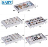 Velvet Stackable Jewelry Tray Case for Jewelry Display Storage