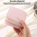 Women's Double-Layer Jewelry Box with Mirror Cosmetic Organizer
