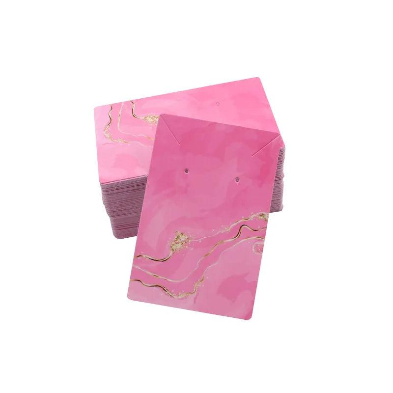 20Pcs 6x9cm Necklace Display Card Abstract Style For DIY Jewelry Sales