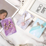 20Pcs 6x9cm Necklace Display Card Abstract Style For DIY Jewelry Sales