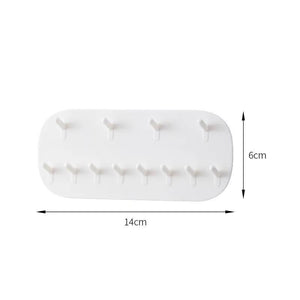 Wall Mount Jewelry Display Rack Hooks Necklace Bracelet Earring Ring Holder