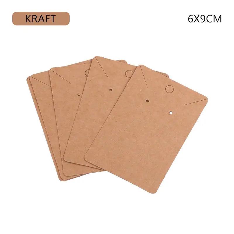 50pcs Earrings Necklaces Display Cards Paper Card for Jewelry Packaging