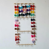 Hair Pin Holder Hairclip Storage Rack with Hooks Organizer