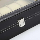 3 Slots Leather Watch Storage Case Travel Organizer