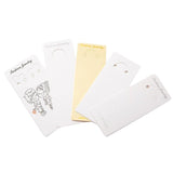 50pcs Paper Keychain Display Stand Cards for Small Businesses