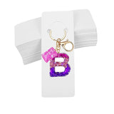 50pcs Paper Keychain Display Stand Cards for Small Businesses