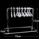 8Pcs Acrylic Clear Coat Hanger Earrings Jewelry Display
