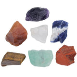 7pcs Natural Rough Crystal Stone Kit for Chakra Healing