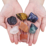 7pcs Natural Rough Crystal Stone Kit for Chakra Healing