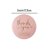 100-500pcs Small Business Thank You Stickers 1inch Gift Sealing Decor