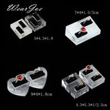 Acrylic Double Rings Display Stand for Wedding