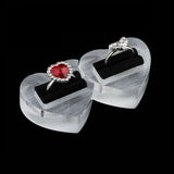 Acrylic Double Rings Display Stand for Wedding
