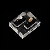 Acrylic Double Rings Display Stand for Wedding