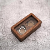 Wooden Ring Organizer Jewelry Container Display Box