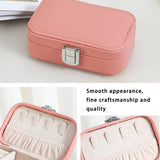 Double Layers Jewellery Case Earrings Holders Decoration Dressing Table
