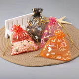 50pcs Love Heart Organza Bags Wedding Candy Gift Pouches