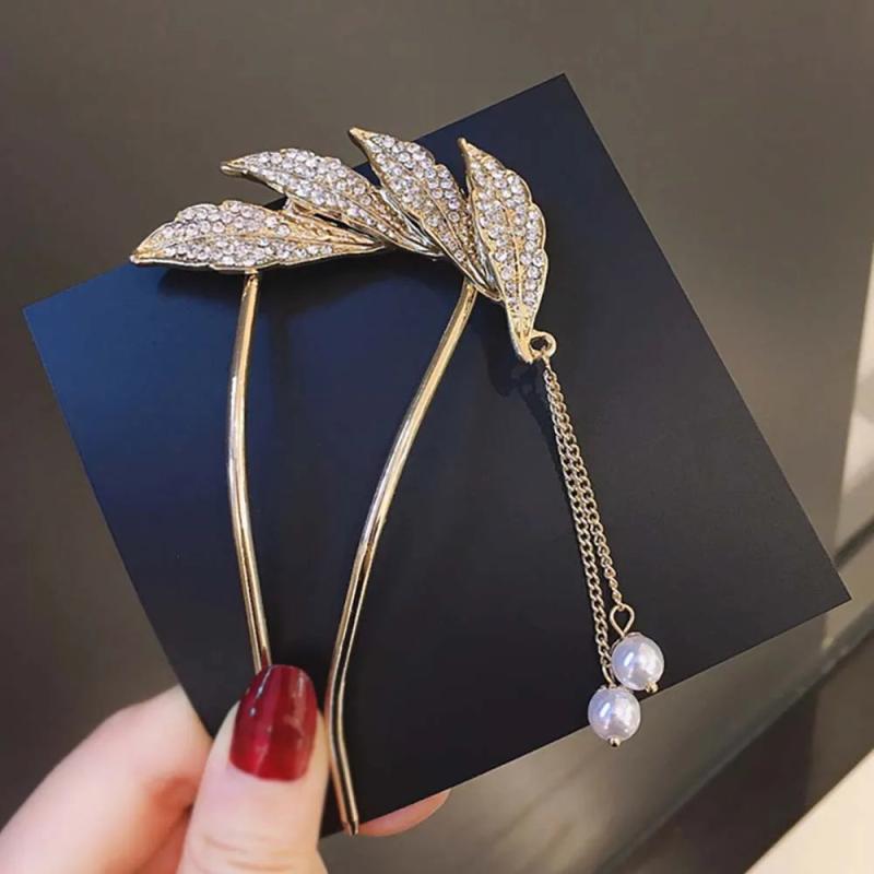Feather Tassel Hairpin for Women Fairy Headdress