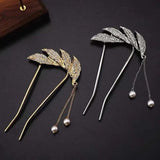 Feather Tassel Hairpin for Women Fairy Headdress