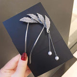Feather Tassel Hairpin for Women Fairy Headdress
