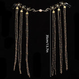 Vintage Rhombus Hair Crown Chinese Style Rhinestone Hairband Tassel Tiara