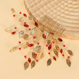 Metal Leaves Hair Combs Clips for Brides