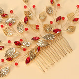 Metal Leaves Hair Combs Clips for Brides