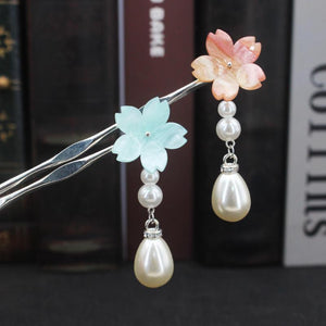 Pearl Hairpins Copper Barrette Clip Wedding Bridal Hair Jewelry