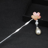 Pearl Hairpins Copper Barrette Clip Wedding Bridal Hair Jewelry
