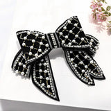 Crystal Bow Hairpin Clips Rhinestone Barrettes Hairgrips for Women