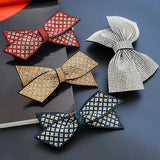 Crystal Bow Hairpin Clips Rhinestone Barrettes Hairgrips for Women
