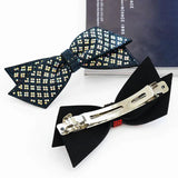 Crystal Bow Hairpin Clips Rhinestone Barrettes Hairgrips for Women