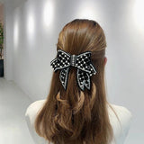 Crystal Bow Hairpin Clips Rhinestone Barrettes Hairgrips for Women