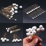 U-shaped Pearl Bride Hairpins Hair Clips Wedding Simulated Pearl Hairstyle Tools